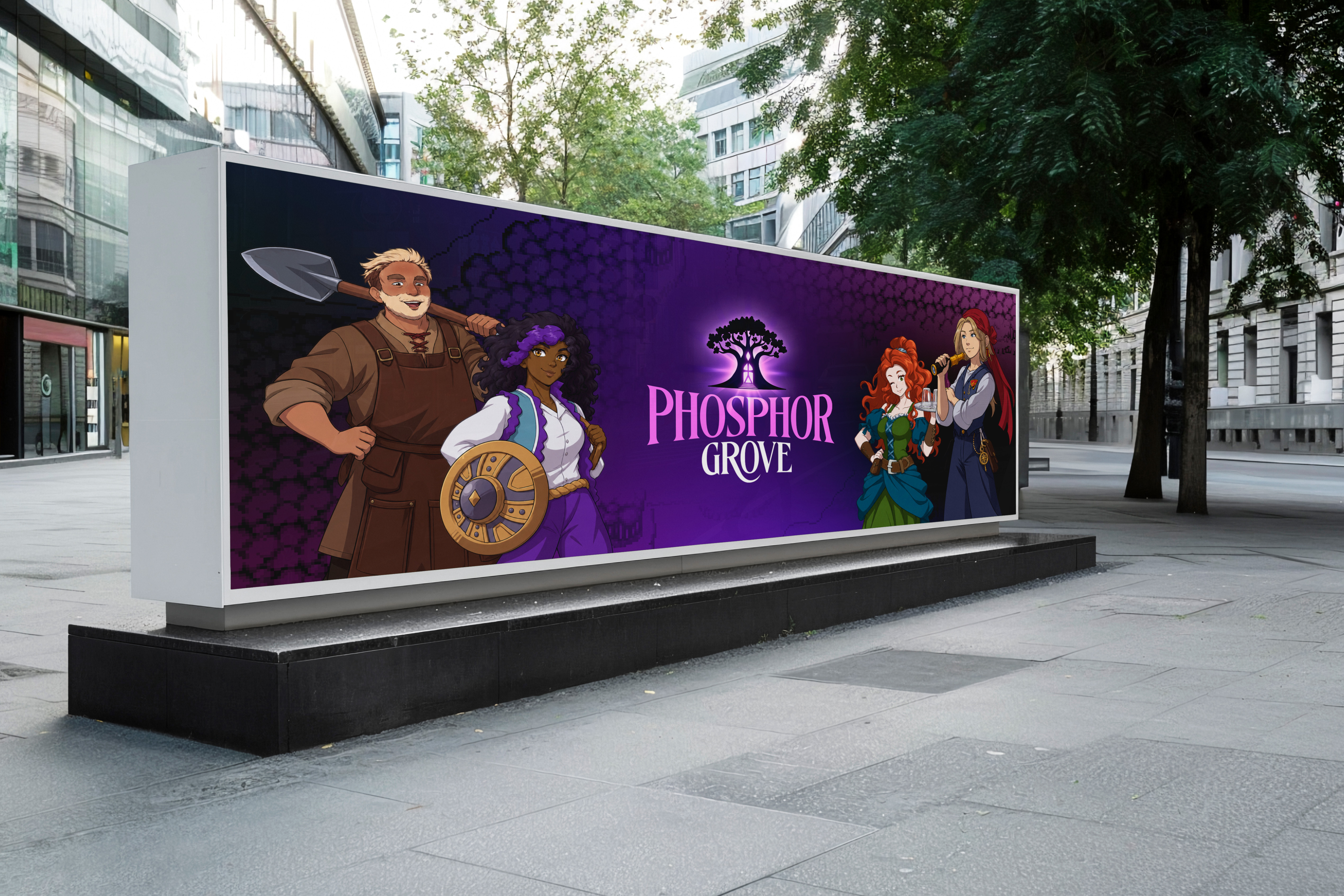 Phosphor Grove billboard mockup