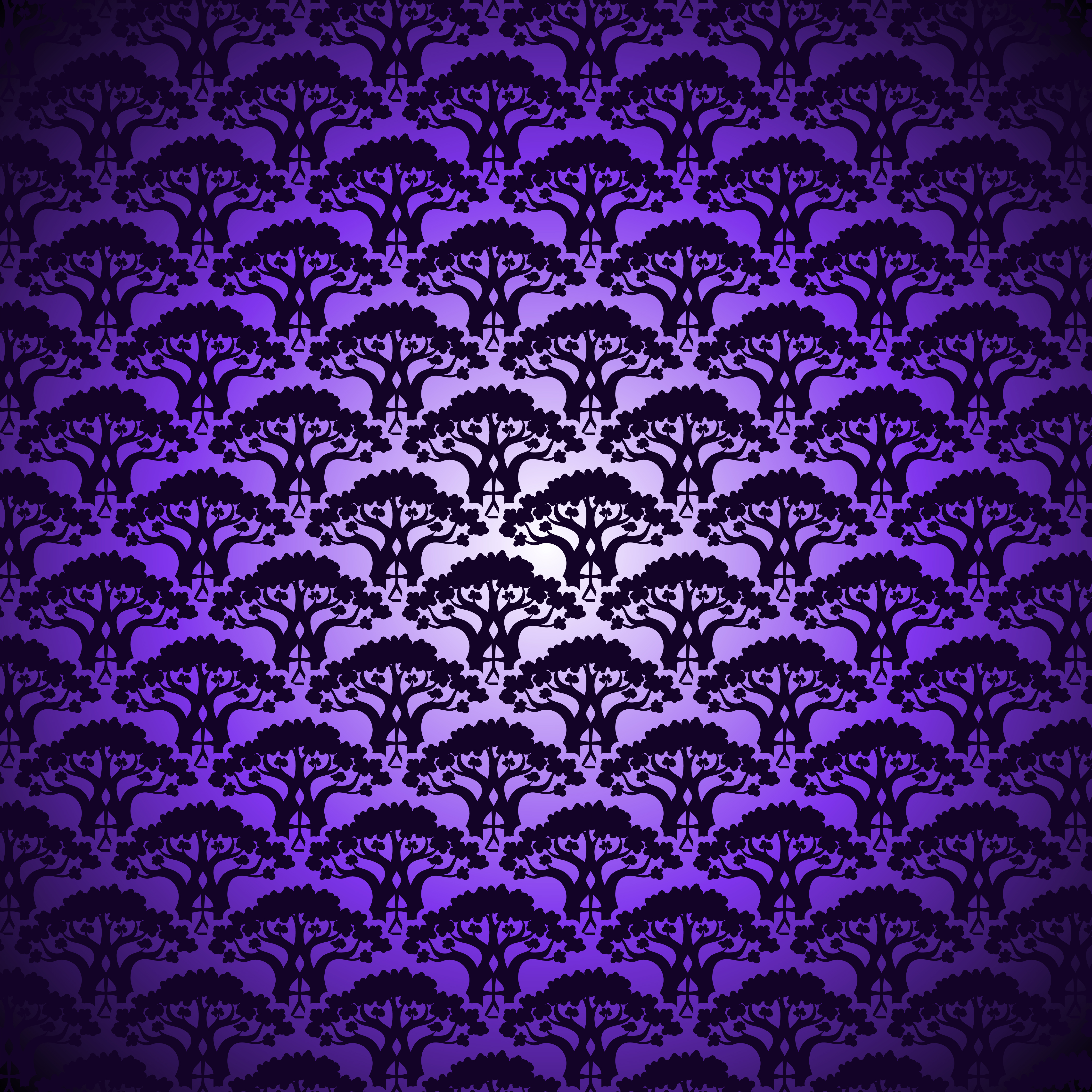 Our signature repeating tree pattern
